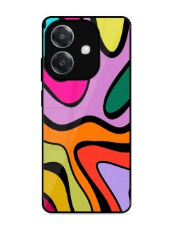 Groovy Swirls Glossy Soft Edge Case for Oppo A3X (5G)