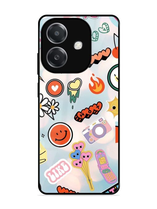 Cheerful Glossy Soft Edge Case for Oppo A3X (5G)