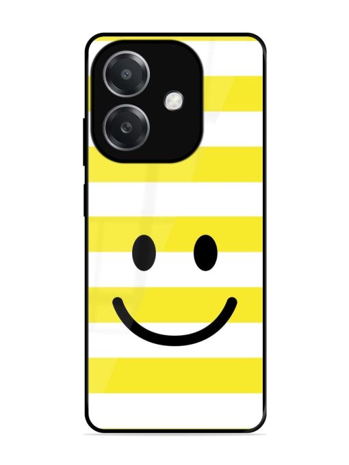 Smiling Stripes Glossy Soft Edge Case for Oppo A3X (5G)