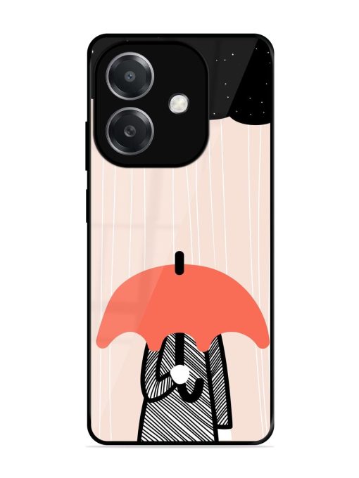 Stormy Weather, Shielded Soul Glossy Soft Edge Case for Oppo A3X (5G)