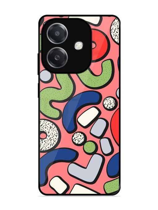 Groovy Geometric Shapes Glossy Soft Edge Case for Oppo A3X (5G)