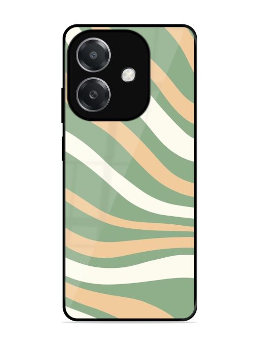 Wavy Pastel Paradise Glossy Soft Edge Case for Oppo A3X (5G)