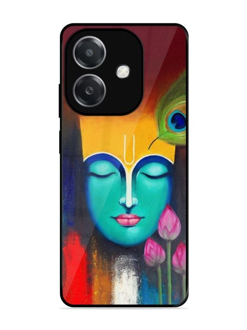 Divine Tranquility: The Face Of Krishna Glossy Soft Edge Case for Oppo A3X (5G)