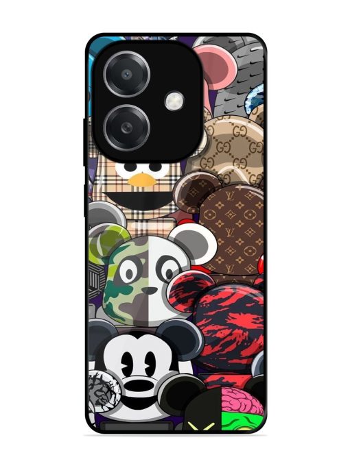 Streetwear Bearbrick Extravaganza Glossy Soft Edge Case for Oppo A3X (5G)