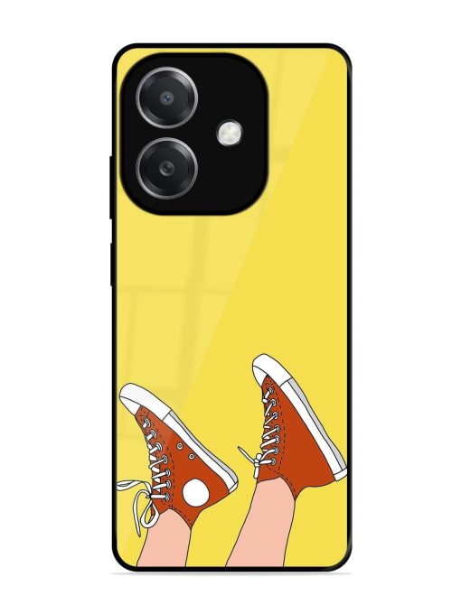 Kicking Back Glossy Soft Edge Case for Oppo A3X (5G)