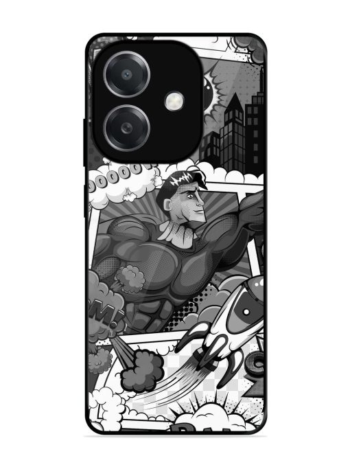 Comic Book Chaos Glossy Soft Edge Case for Oppo A3X (5G)