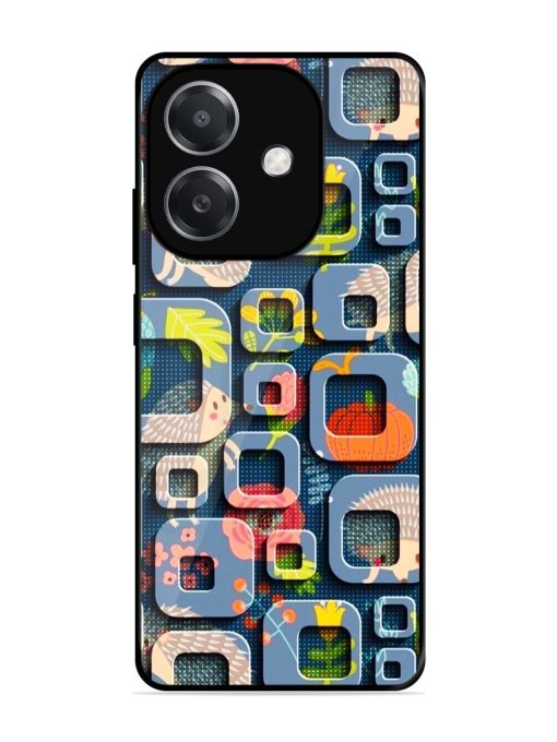 Hedgehog Hideout Glossy Soft Edge Case for Oppo A3X (5G)