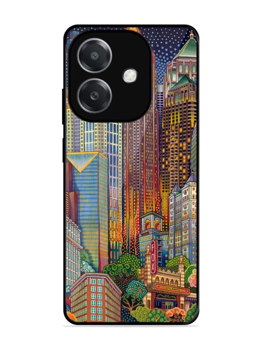 Neon Nightscape Glossy Soft Edge Case for Oppo A3X (5G)