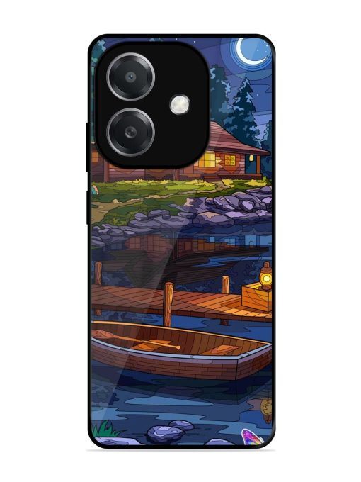 Moonlit Serenity Glossy Soft Edge Case for Oppo A3X (5G)