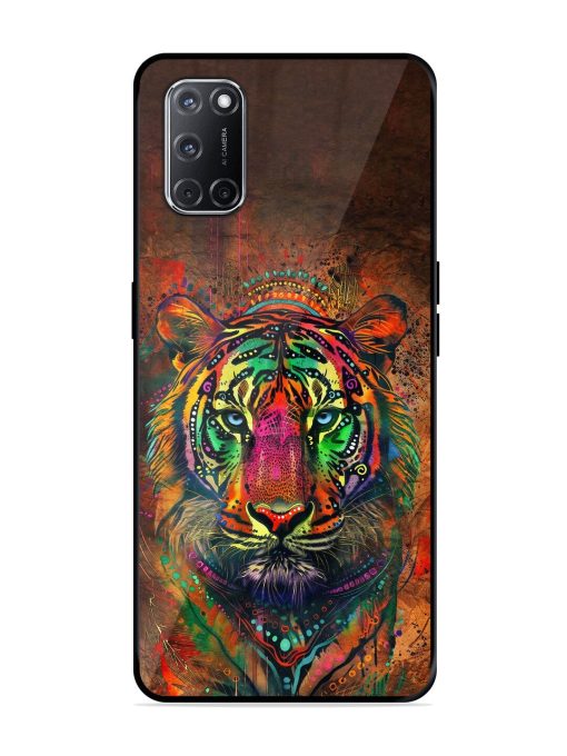 Cosmic Tiger Glossy Soft Edge Case for Oppo A52