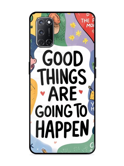 Uplifting Scribbles Glossy Soft Edge Case for Oppo A52