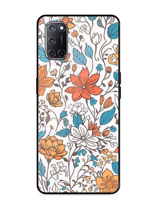 Floral Symphony Glossy Soft Edge Case for Oppo A52