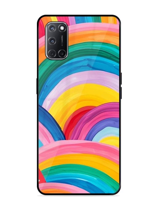 Rainbow Symphony Glossy Soft Edge Case for Oppo A52