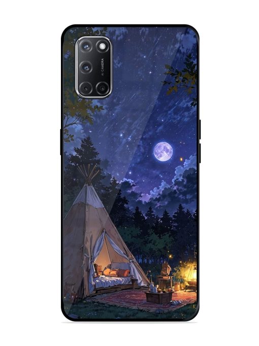 Moonlight Camping Glossy Soft Edge Case for Oppo A52