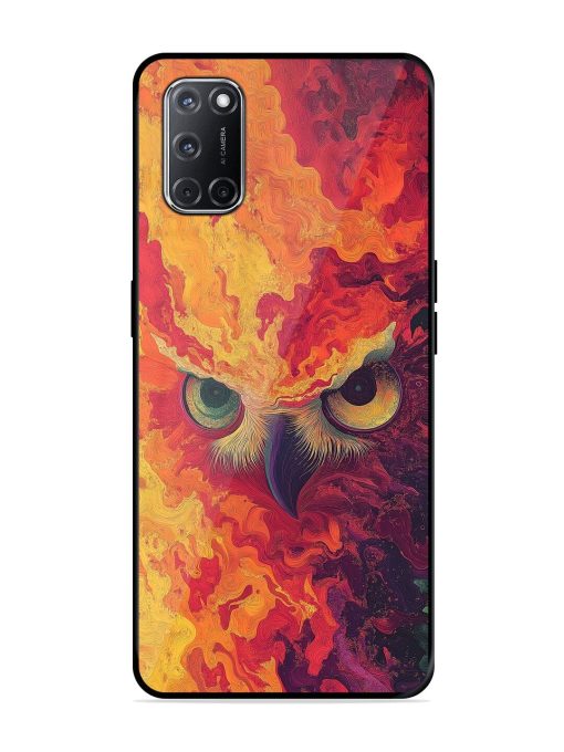 Fiery Owl Glossy Soft Edge Case for Oppo A52