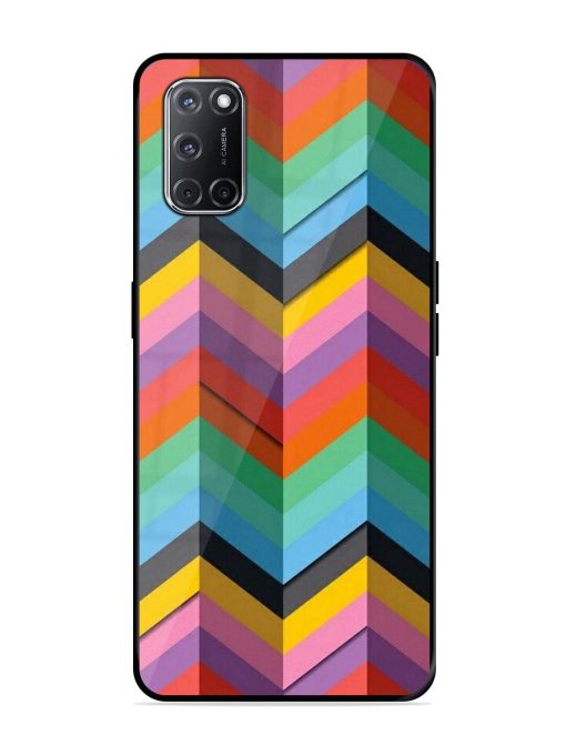 Colorful Zigzag Glossy Soft Edge Case for Oppo A52