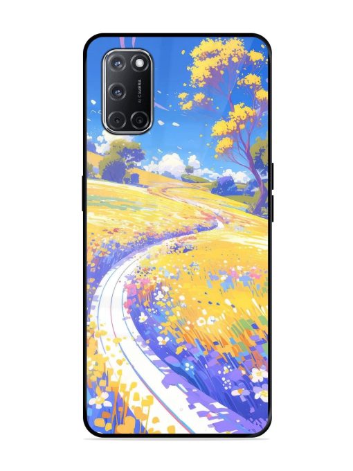 Vibrant Spring Meadow Glossy Soft Edge Case for Oppo A52