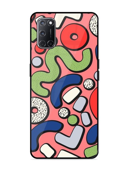 Groovy Geometric Shapes Glossy Soft Edge Case for Oppo A52