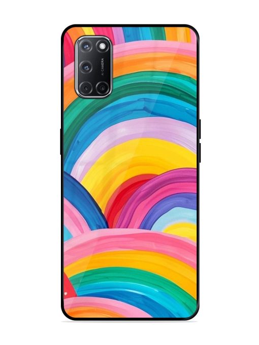 Rainbow Cascade Glossy Soft Edge Case for Oppo A52