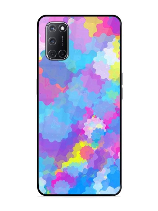 Psychedelic Cloud Burst Glossy Soft Edge Case for Oppo A52