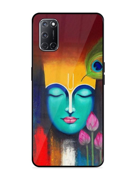 Divine Tranquility: The Face Of Krishna Glossy Soft Edge Case for Oppo A52