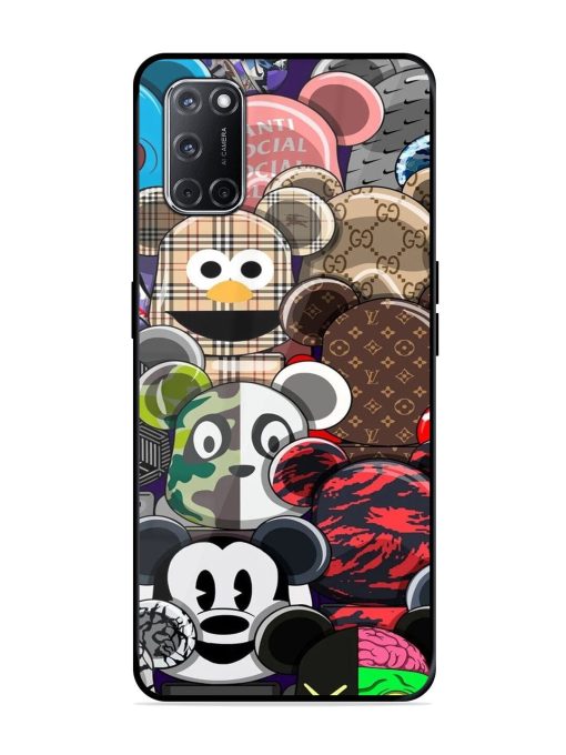 Streetwear Bearbrick Extravaganza Glossy Soft Edge Case for Oppo A52