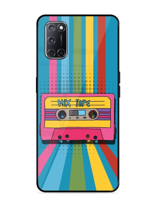 Retro Cassette Tapes Glossy Soft Edge Case for Oppo A52