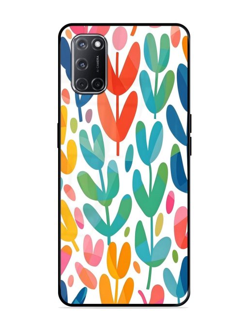 Rainbow Of Blooms Glossy Soft Edge Case for Oppo A52