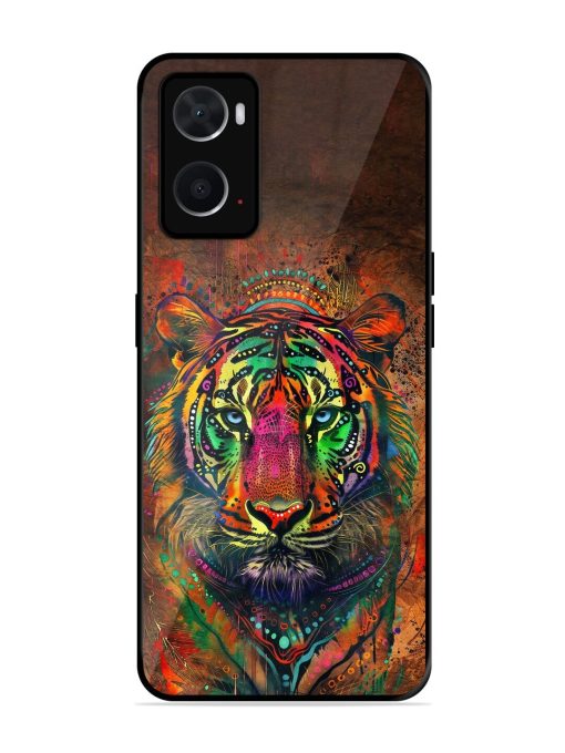 Cosmic Tiger Glossy Soft Edge Case for Oppo A76