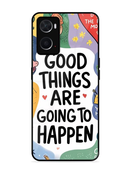 Uplifting Scribbles Glossy Soft Edge Case for Oppo A76