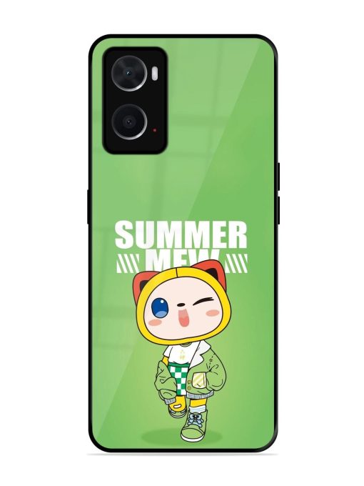 Purrfect Summer Glossy Soft Edge Case for Oppo A76