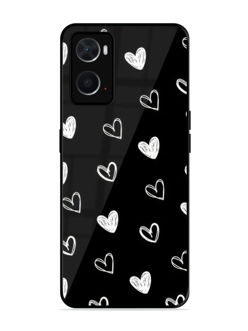 Scattered Hearts Glossy Soft Edge Case for Oppo A76