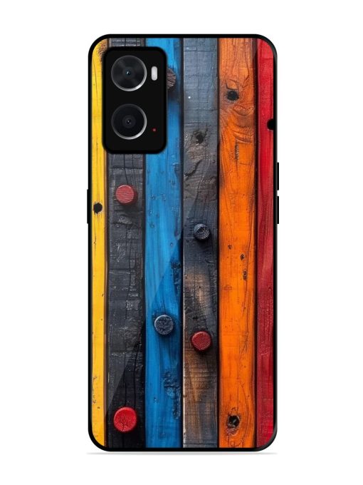 Rainbow Plank Glossy Soft Edge Case for Oppo A76