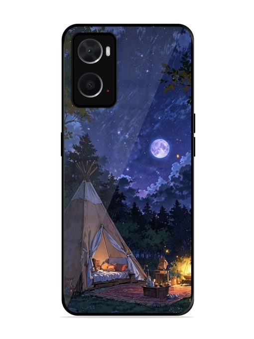 Moonlight Camping Glossy Soft Edge Case for Oppo A76