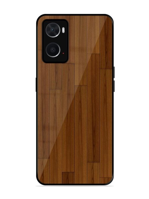 Warm Woodgrain Glossy Soft Edge Case for Oppo A76