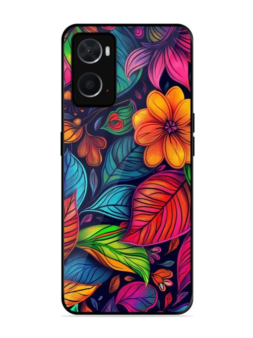 Rainbow Of Blooms Glossy Soft Edge Case for Oppo A76