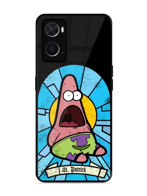 St. Patrick'S Day Stained Glass Patrick Star Glossy Soft Edge Case for Oppo A76