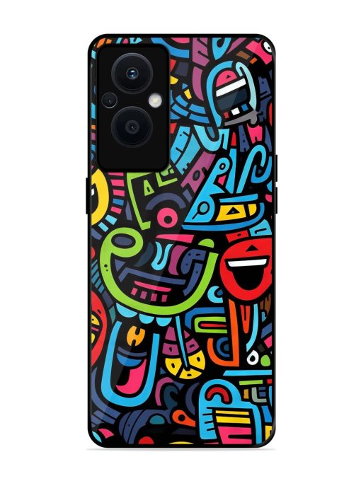 Doodlephoria Glossy Soft Edge Case for Oppo F21 Pro (5G)