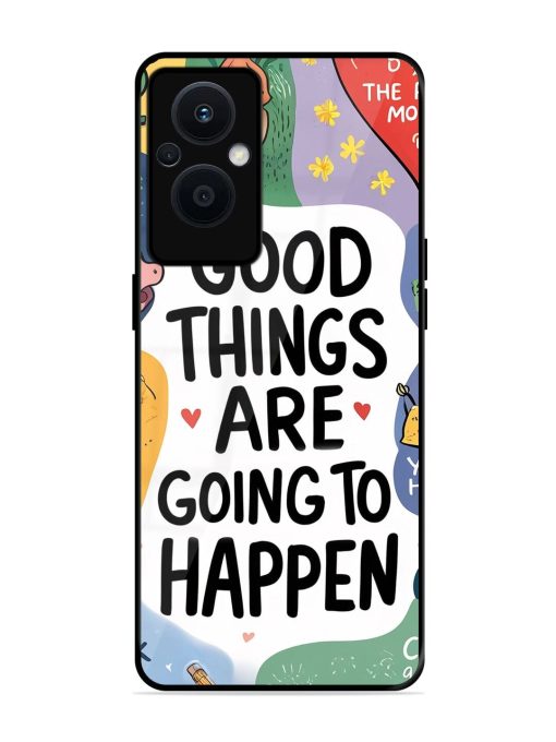 Uplifting Scribbles Glossy Soft Edge Case for Oppo F21 Pro (5G)