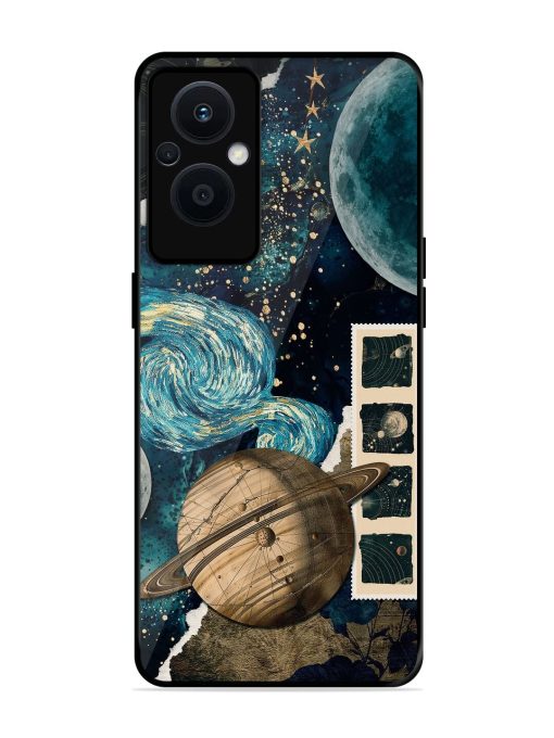 Celestial Tapestry Glossy Soft Edge Case for Oppo F21 Pro (5G)