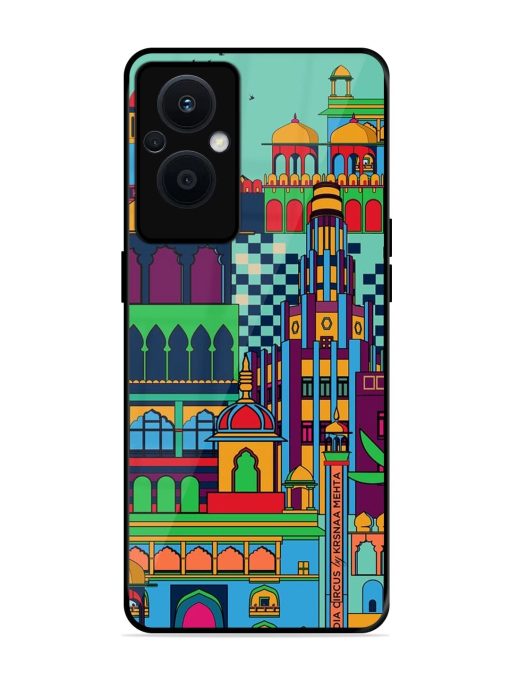 Indian Tapestry Glossy Soft Edge Case for Oppo F21 Pro (5G)