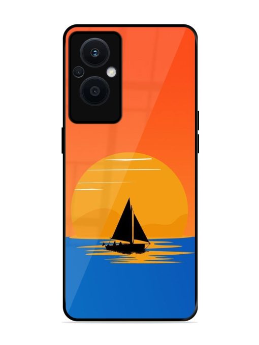 Sunset Sail Glossy Soft Edge Case for Oppo F21 Pro (5G)