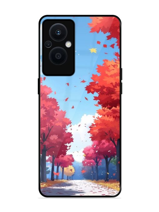 Autumn'S Embrace Glossy Soft Edge Case for Oppo F21 Pro (5G)