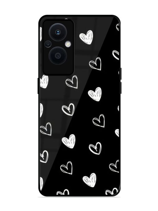 Scattered Hearts Glossy Soft Edge Case for Oppo F21 Pro (5G)