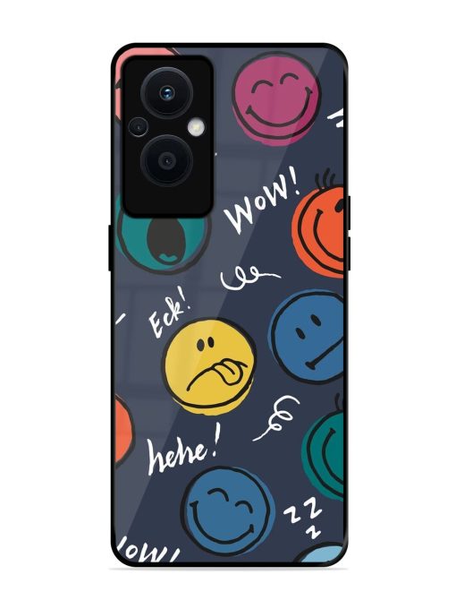 Emoticon Parade Glossy Soft Edge Case for Oppo F21 Pro (5G)