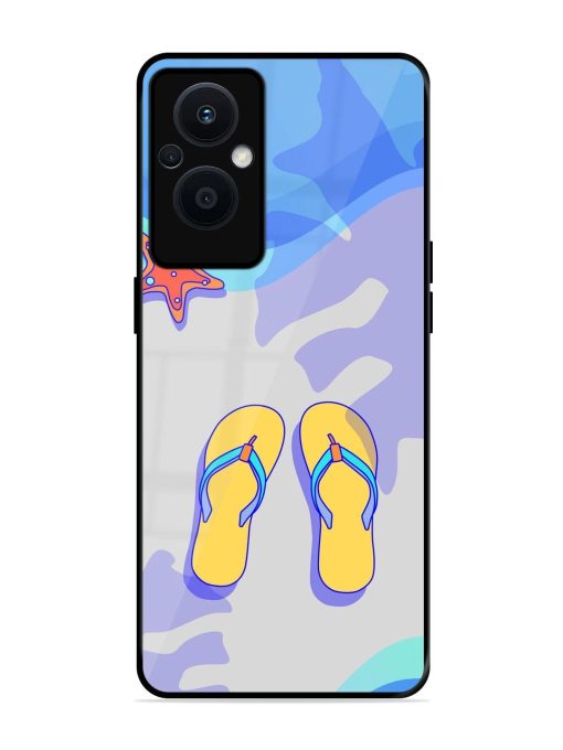 Sandy Toes And Salty Seas Glossy Soft Edge Case for Oppo F21 Pro (5G)