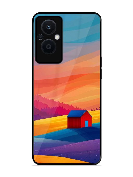 Sunset Solitude Glossy Soft Edge Case for Oppo F21 Pro (5G)