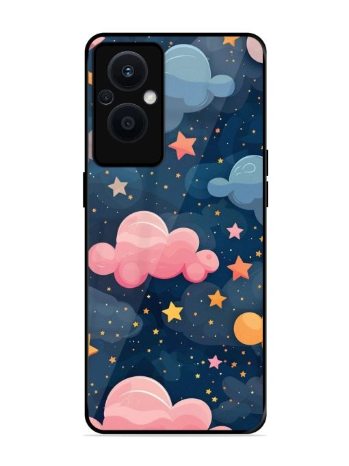 Twinkling Dreams Glossy Soft Edge Case for Oppo F21 Pro (5G)