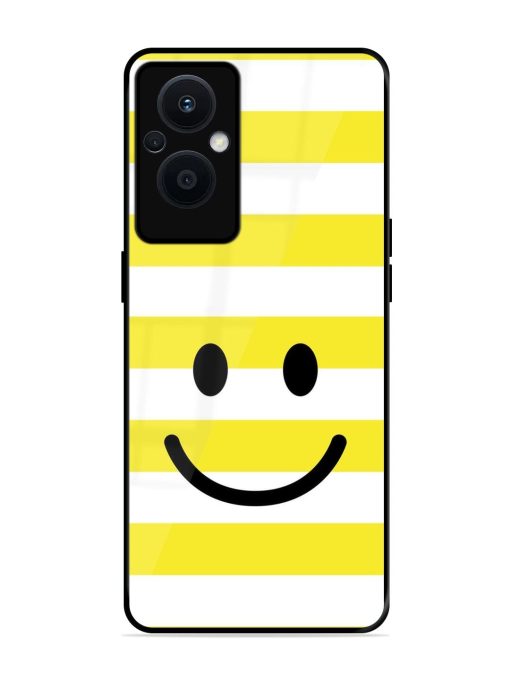 Smiling Stripes Glossy Soft Edge Case for Oppo F21 Pro (5G)