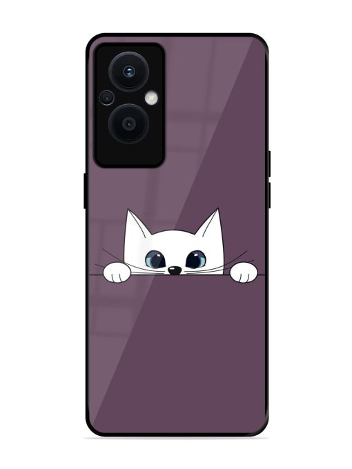 Peek-A-Boo Kitty Glossy Soft Edge Case for Oppo F21 Pro (5G)